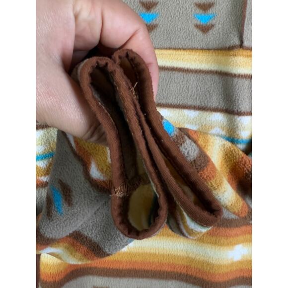 Cabin Fever Ramatex Southwestern Aztec Snap Pullover Fleece Sweater VTG Medium‎ - Picture 6 of 10